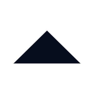6" Triangle Original Ceramic Tile in Navy Blue Matte