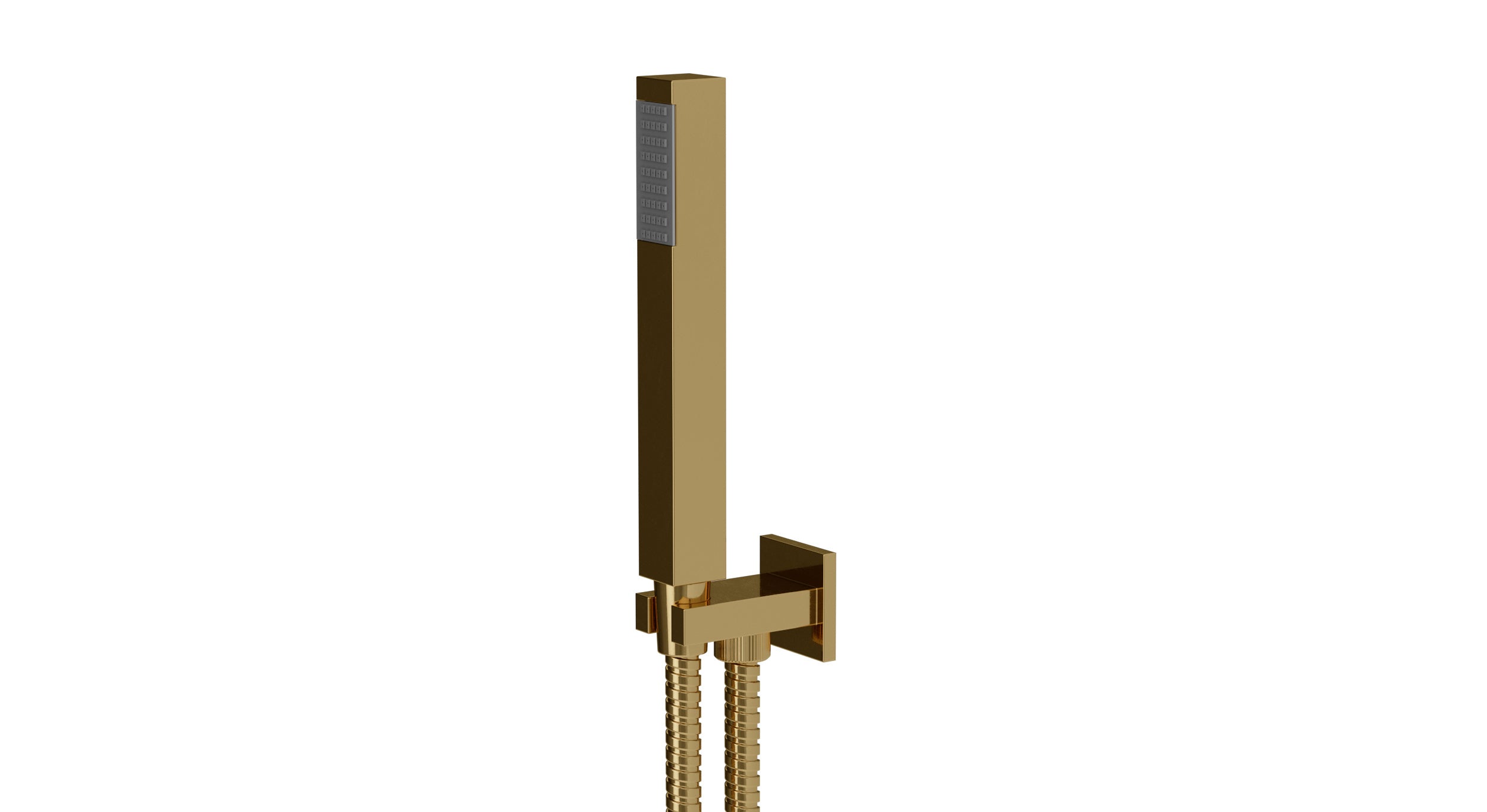 Flatiron Wall Elbow with Hook Kit - Less Hand Shower in Uncoated Polished Brass