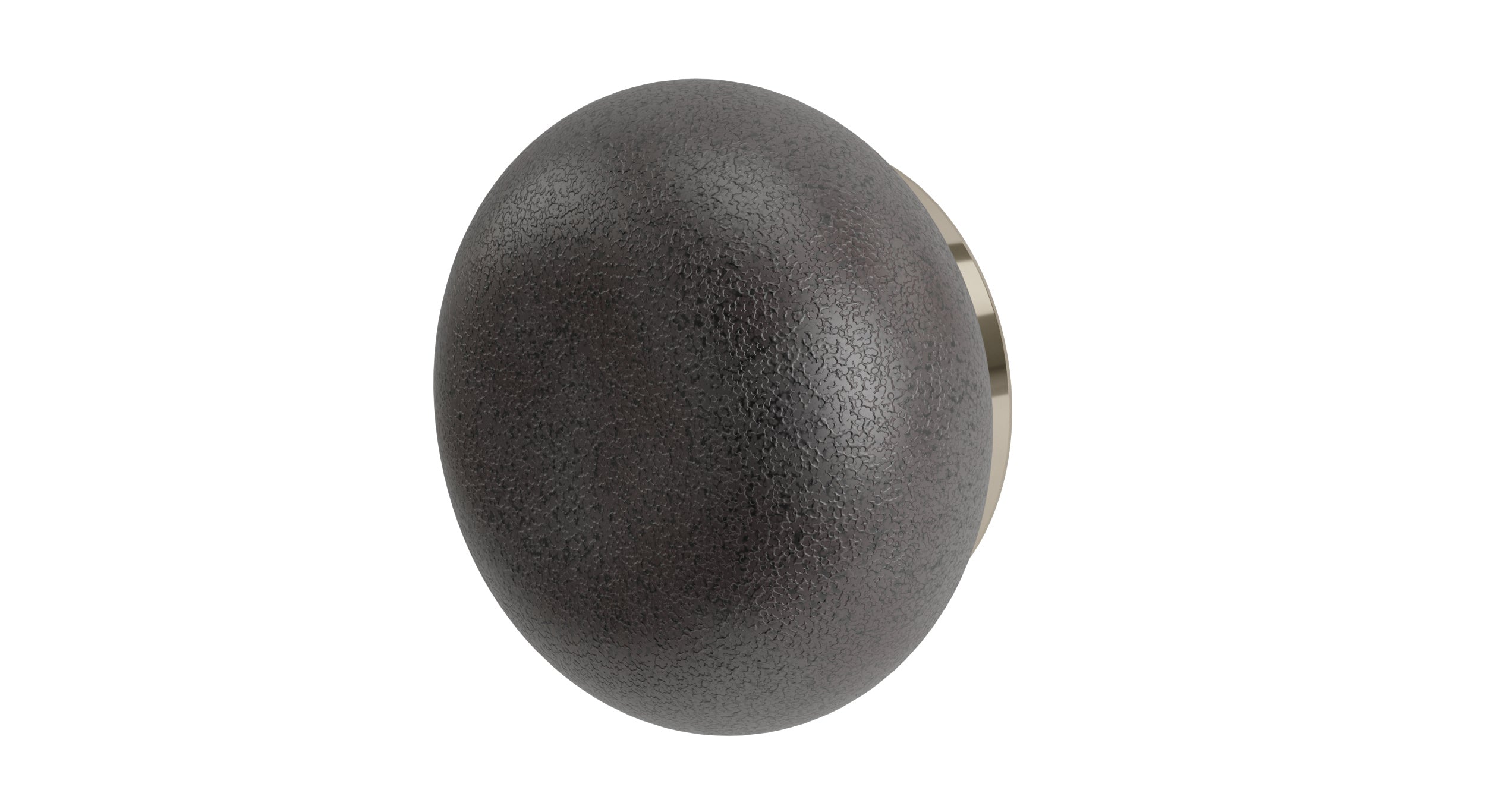 Foundry One Handle Wall Mount Diverter/Volume Control Shower Trim with Pebble Ceramic Knob Handle in Polished Nickel