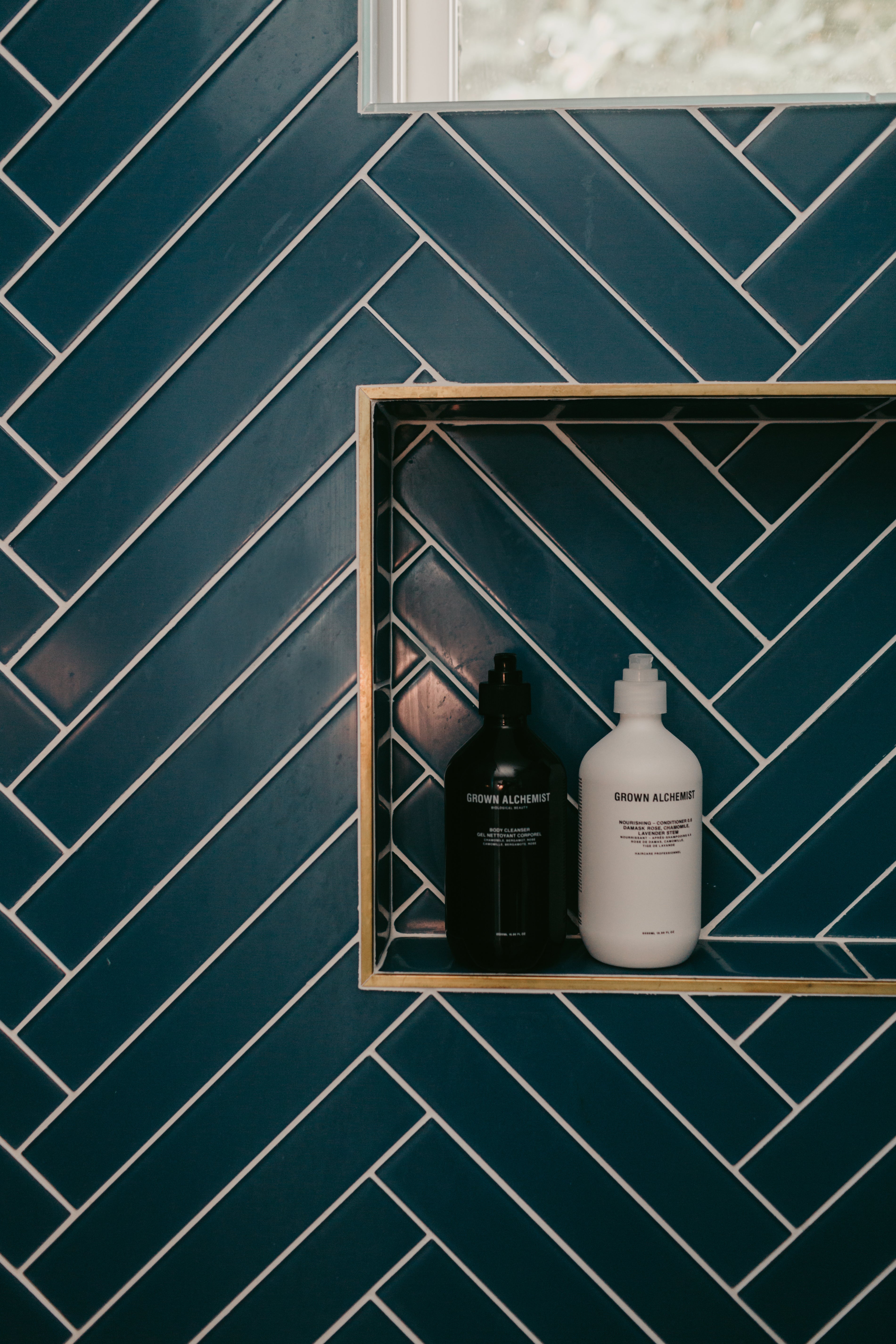 3x12 Glass Tile in Blue Jay Matte