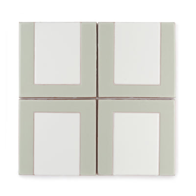 6x6 Handpainted Sample Dot Dash 1  in Plein Aire