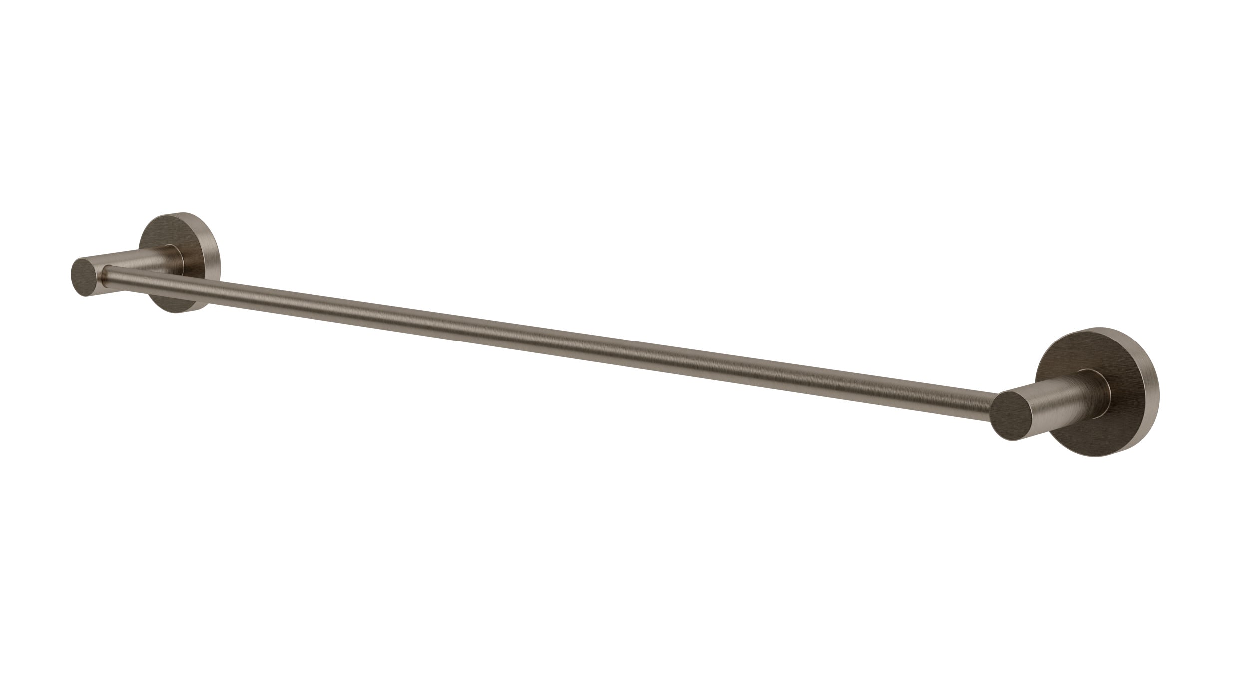 Flatiron Round Towel Bar 24" in Antique Nickel