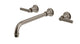 Emerson Two Handle Wall Mount 12" Lavatory Faucet with Classic Lever Handles in Antique Nickel