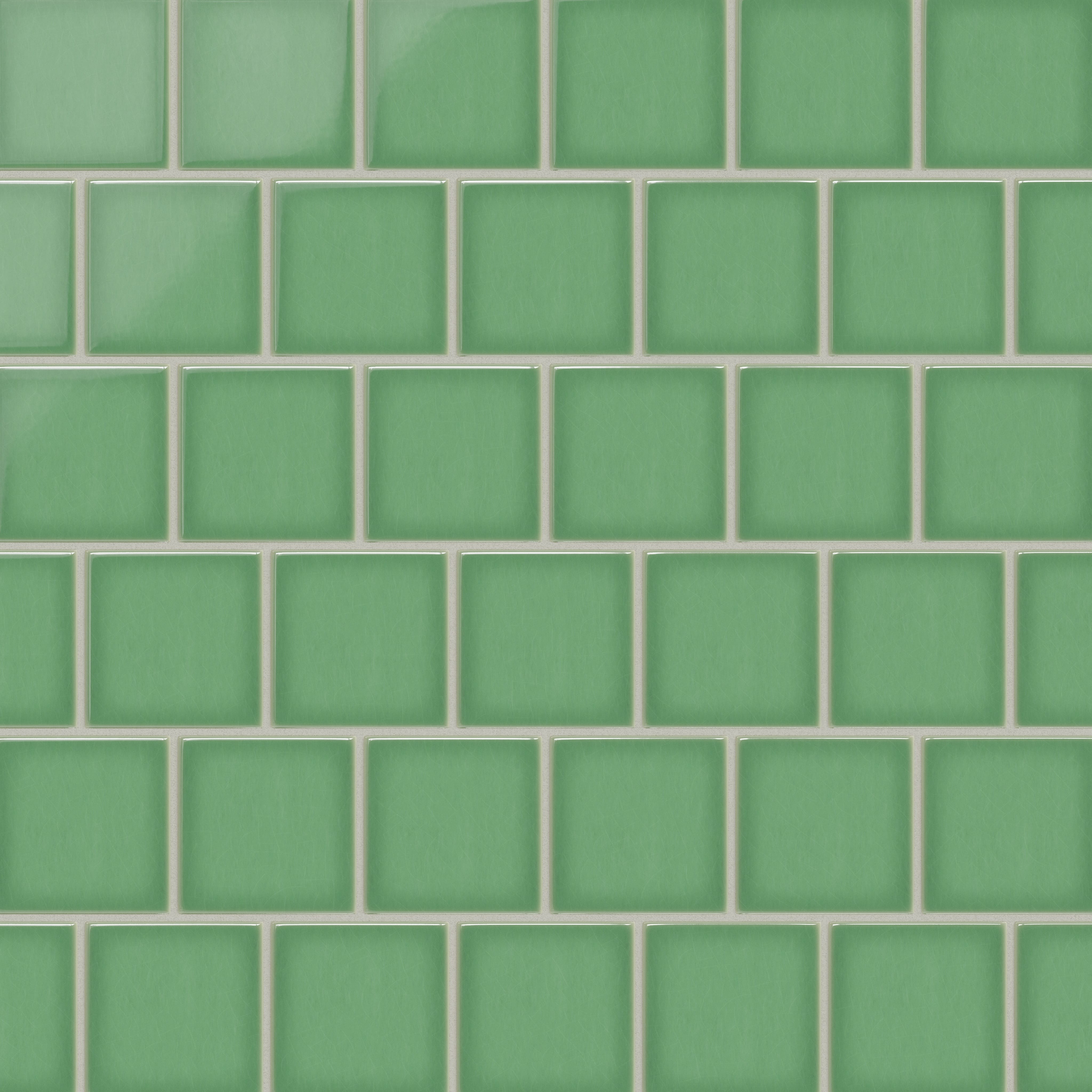 Quick Ship 4x4 Original Ceramic Tile in Sea Green Gloss