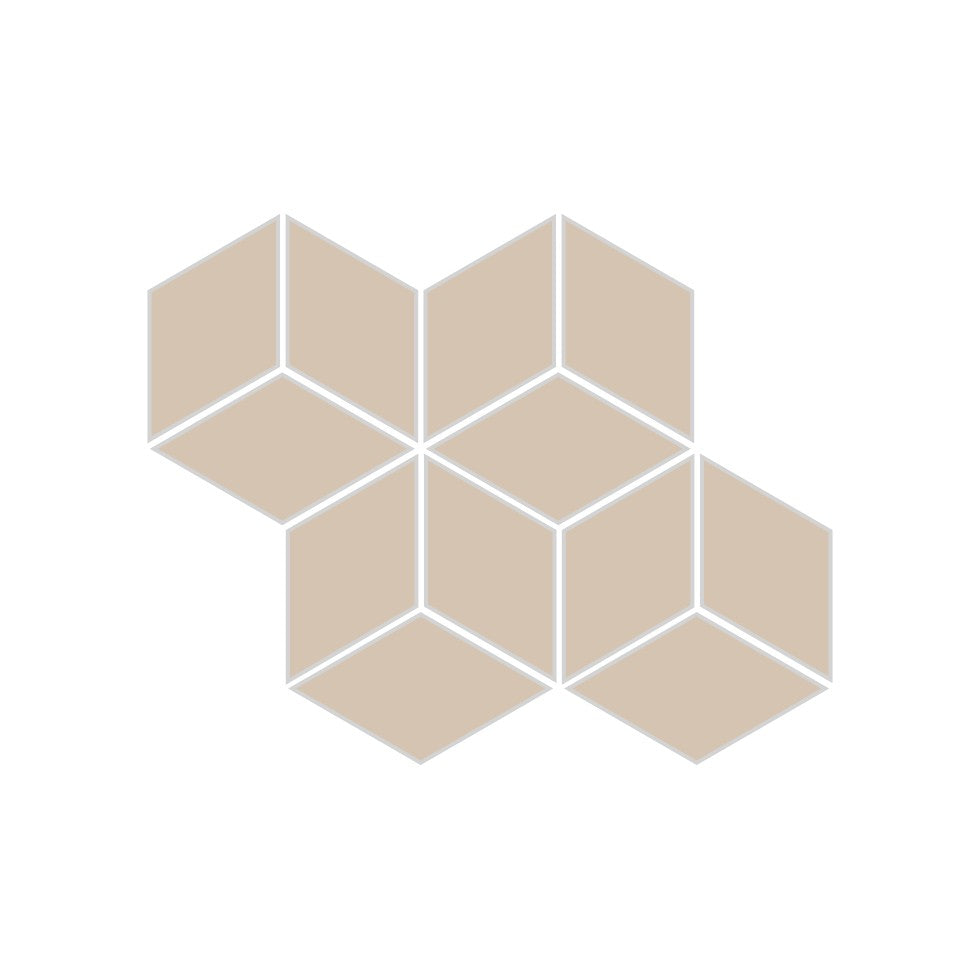 Carbon Small Diamond Sheeted - Escher Matte Original Ceramic Tile