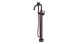 Emerson One Handle Floor Mount Squaretop Bath Trim with Hand Shower and Classic Lever Handle in Architectural Copper