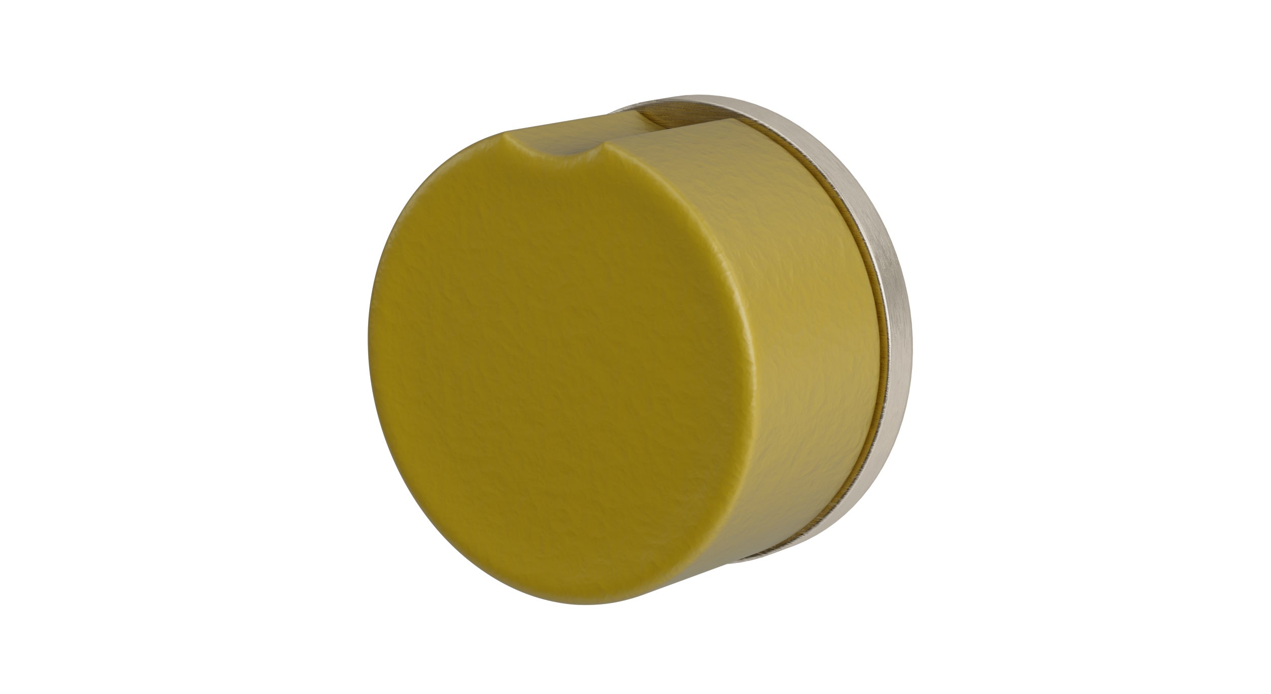 Foundry One Handle Wall Mount Diverter/Volume Control Shower Trim with Groove Ceramic Knob Handle in Satin Nickel