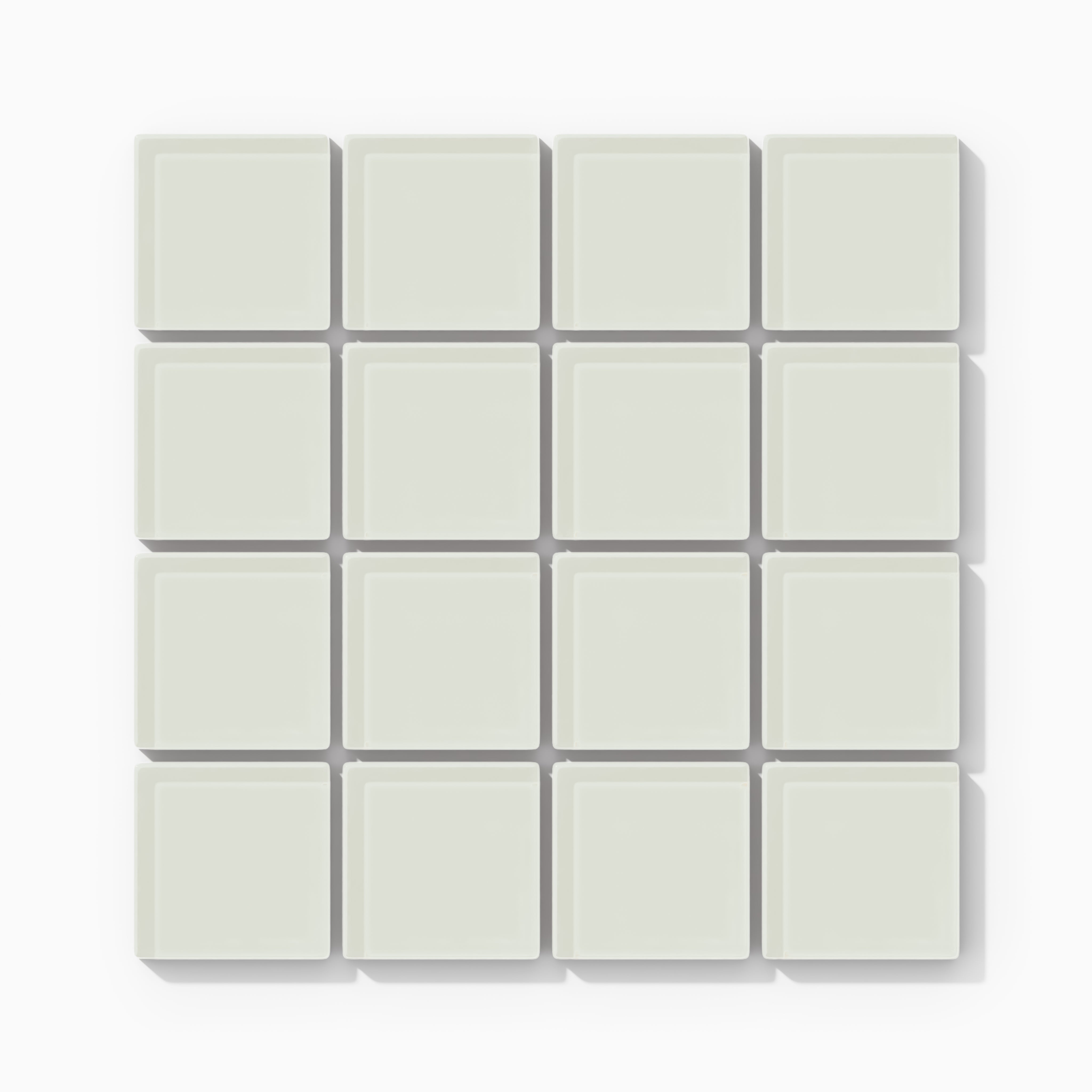 2x2 Straight Set Sheeted Glass Mosaic Tile in Flycatcher Gloss