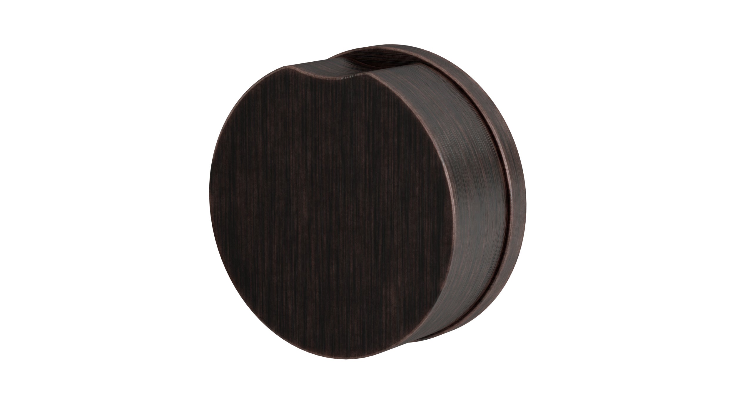 Foundry One Handle Wall Mount Diverter/Volume Control Shower Trim with Barrel Knob Handle in Antique Bronze