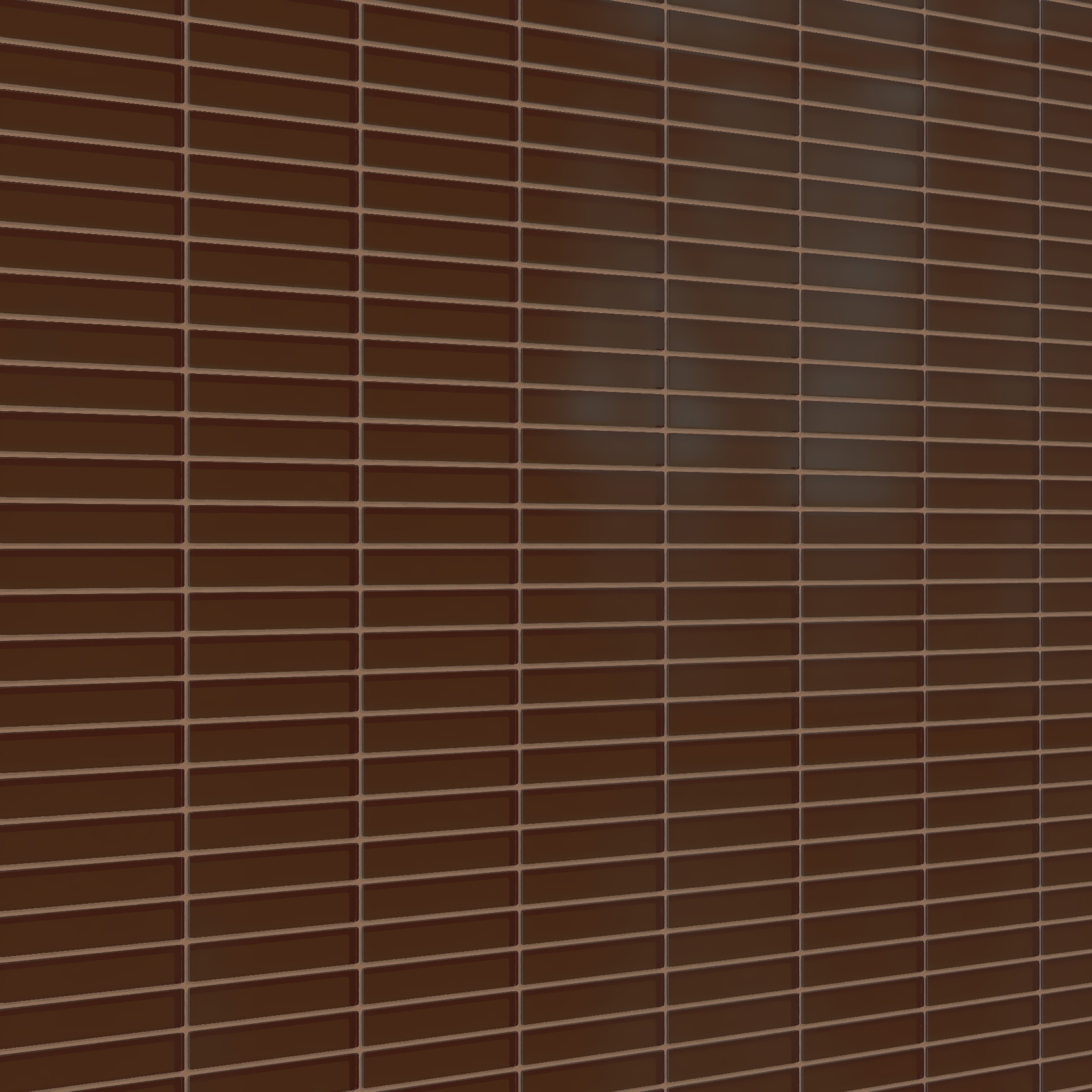 1x6 Straight Set Sheeted Glass Mosaic Tile in Thrasher Matte