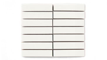 1x4 Straight Set Sheeted Original Ceramic Mosaic Tile in Calcite Matte