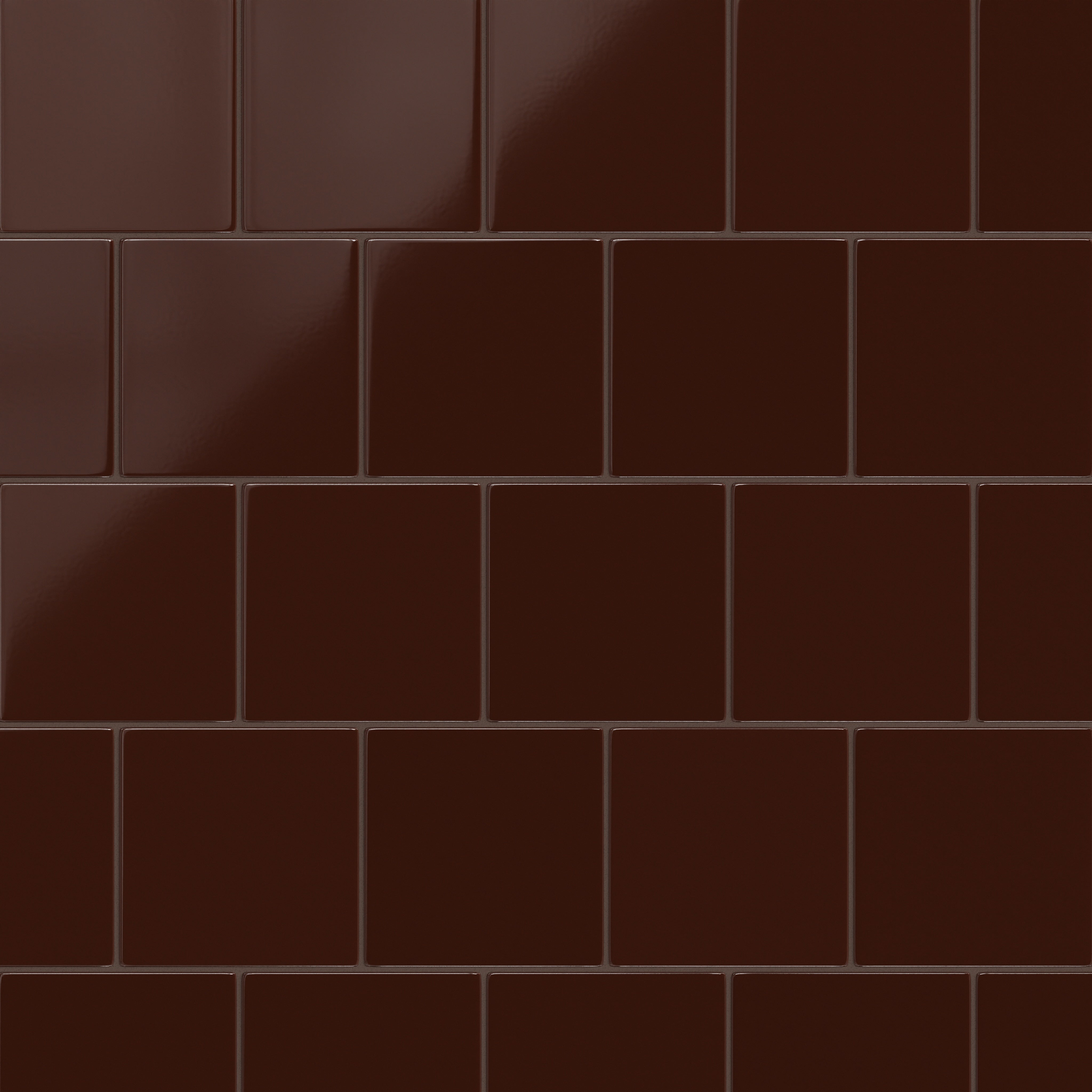 8x8 Original Ceramic Tile in Garnet Gloss
