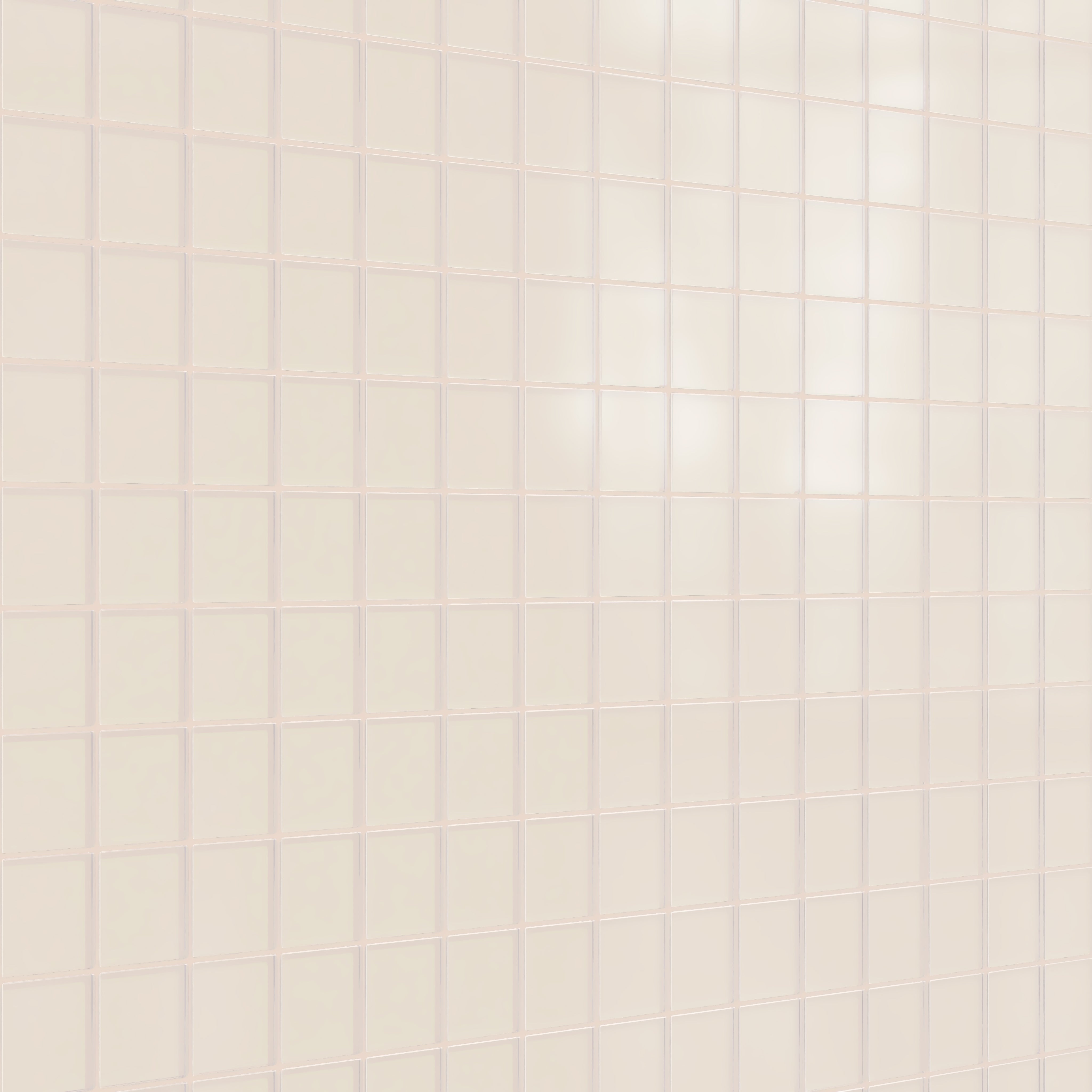 3x3 Straight Set Sheeted Glass Mosaic Tile in Sandpiper Matte