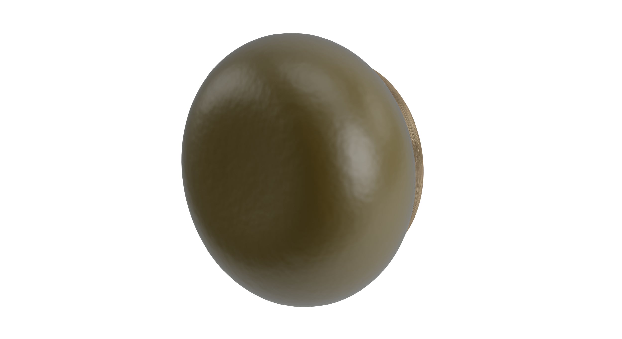 Foundry One Handle Wall Mount Diverter/Volume Control Shower Trim with Pebble Ceramic Knob Handle in Antique Brass