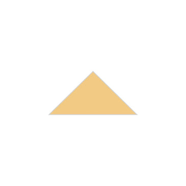 4" Triangle Original Ceramic Tile in Haystack Matte