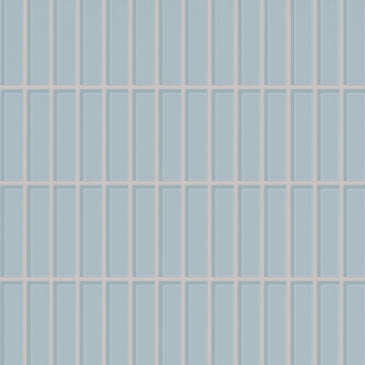 1x4 Straight Set Sheeted Glass Mosaic Tile in Partridge Gloss