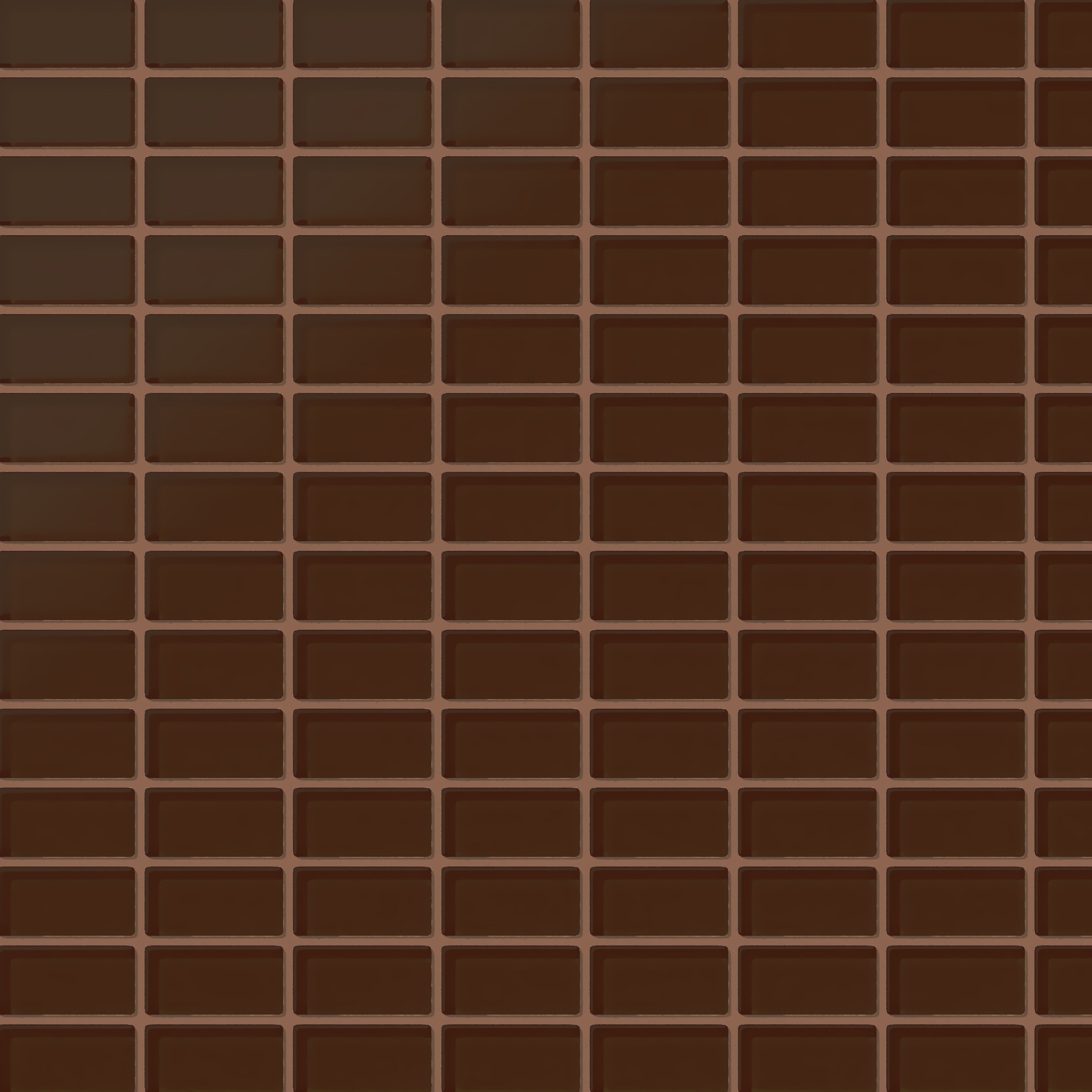 1x2 Straight Set Sheeted Glass Mosaic Tile in Thrasher Matte