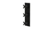 Flatiron Three Handle Wall Mount Shower Trim with Linear Cross Handles in Matte Black