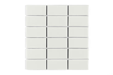 2x4 Straight Set Sheeted Original Ceramic Mosaic Tile in Limewash Matte
