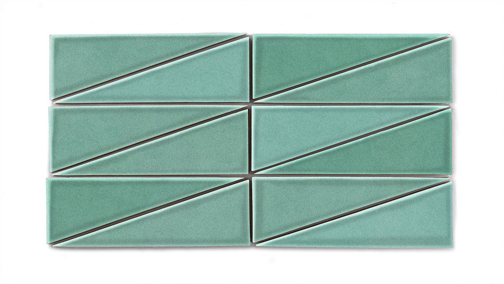 Right Scalene Triangle Original Ceramic Tile in Amalfi Coast Gloss