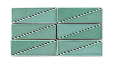 Right Scalene Triangle Original Ceramic Tile in Amalfi Coast Gloss