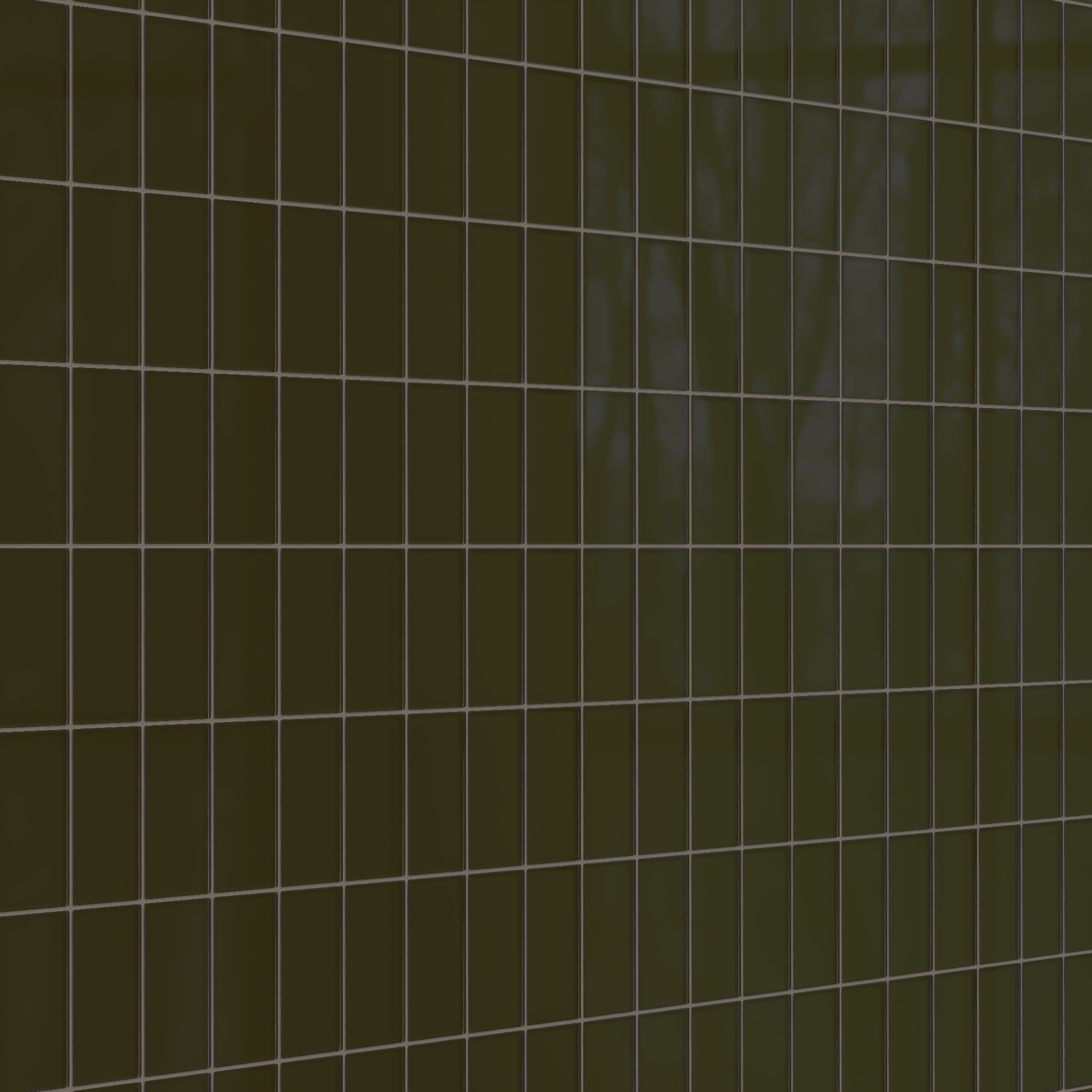 3x6 Glass Tile in Catbird Gloss