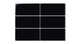 3x6 Natural Press Ceramic Tile in Bone Black Gloss
