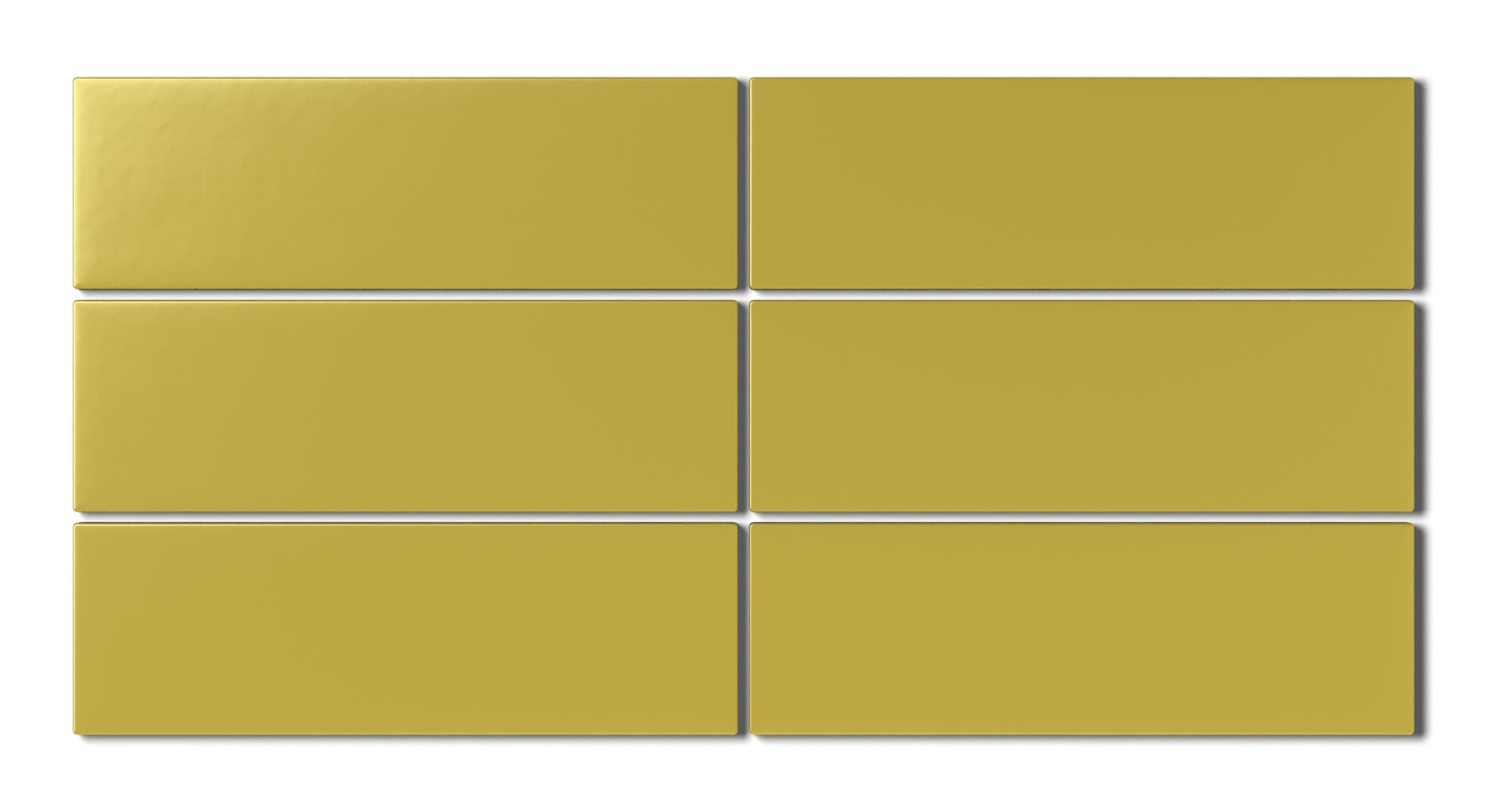 3x9 Natural Press Ceramic Tile in Azo Green Matte - Fireclay Tile