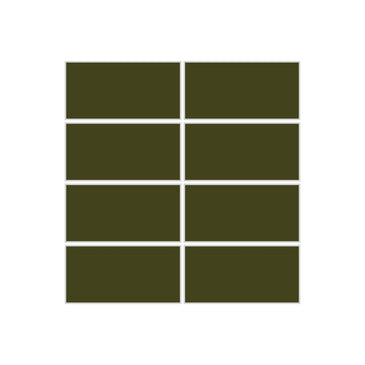 2x4 Straight Set Sheeted Original Ceramic Mosaic Tile in Lone Pine Matte