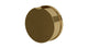 Foundry One Handle Wall Mount Diverter/Volume Control Shower Trim with Barrel Knob Handle in Uncoated Polished Brass