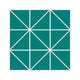 3" Triangle Sheeted - Quadrant Original Ceramic Mosaic Tile in Bora Bora Matte