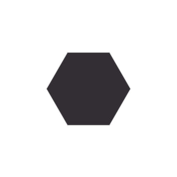 6" Hexagon Original Ceramic Tile in Graphite