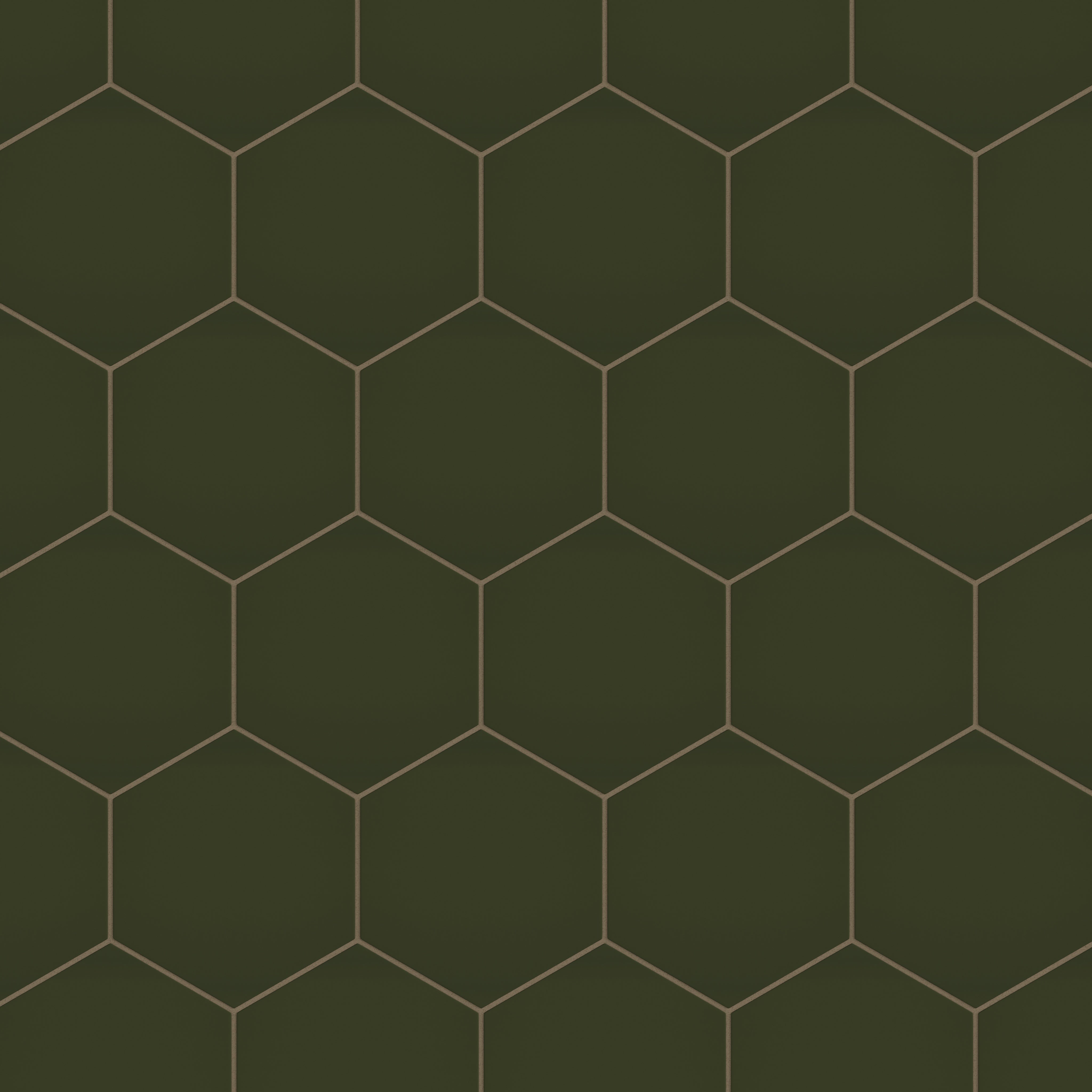 8" Hexagon Natural Press Ceramic Tile in Green Apatite Matte