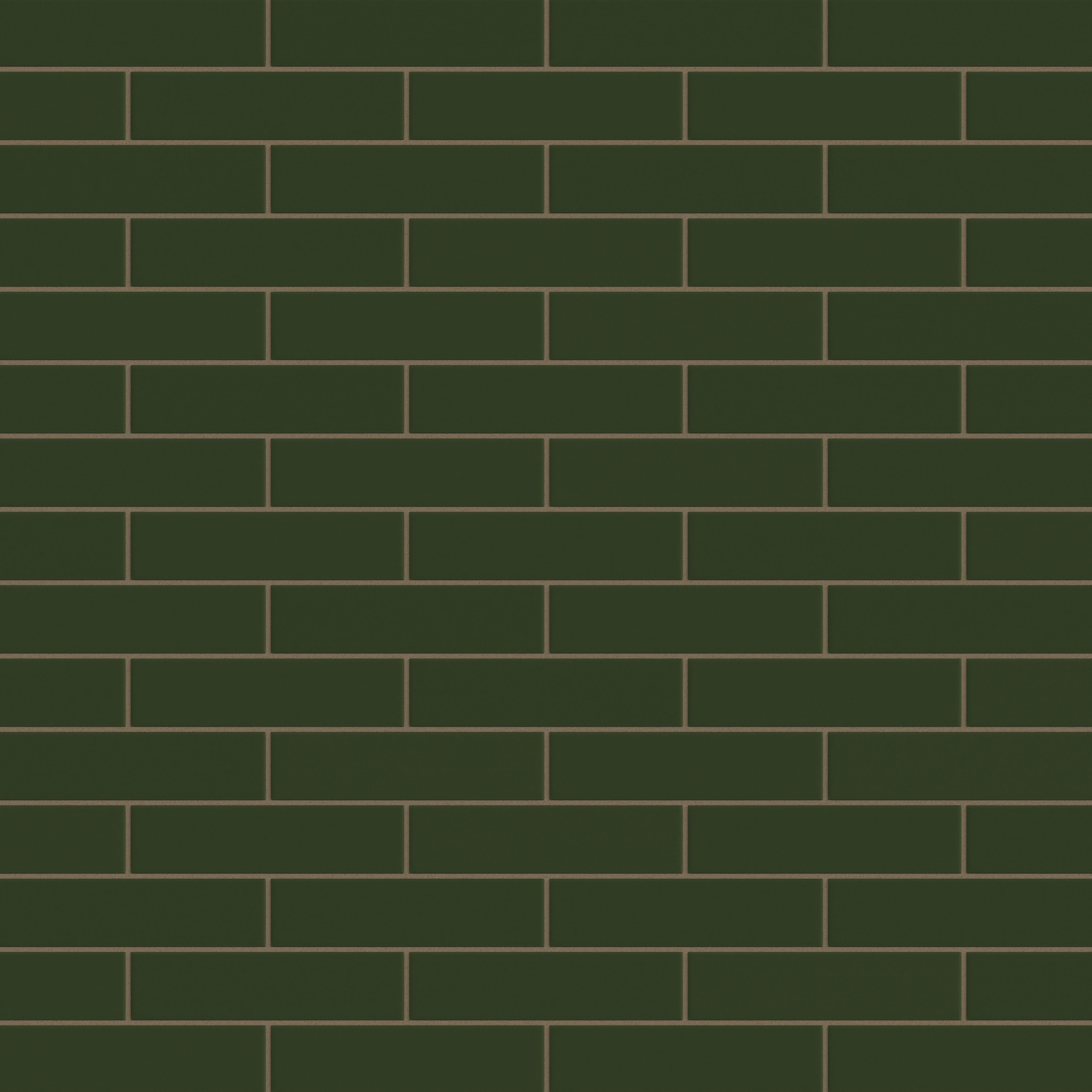 小物 OWN #08 BLACK / GREEN 2x8 Original Ceramic Tile in Hunter Green Matte - Fireclay Tile
