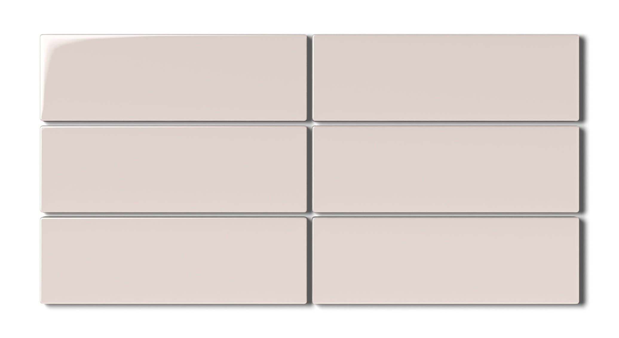 2x6 Natural Press Ceramic Tile in Tyrian Purple Gloss