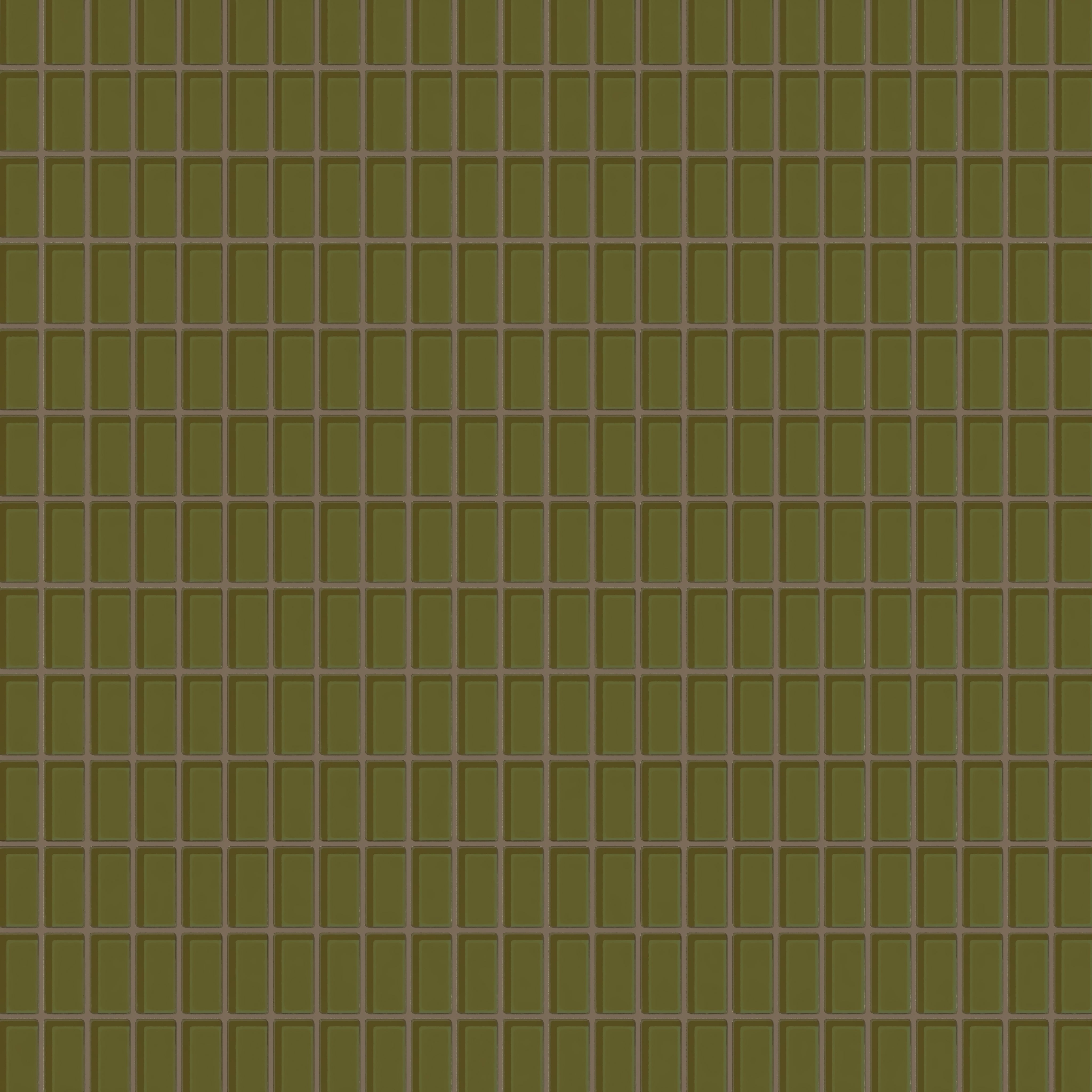 1x2 Straight Set Sheeted Glass Mosaic Tile in Cormorant Gloss