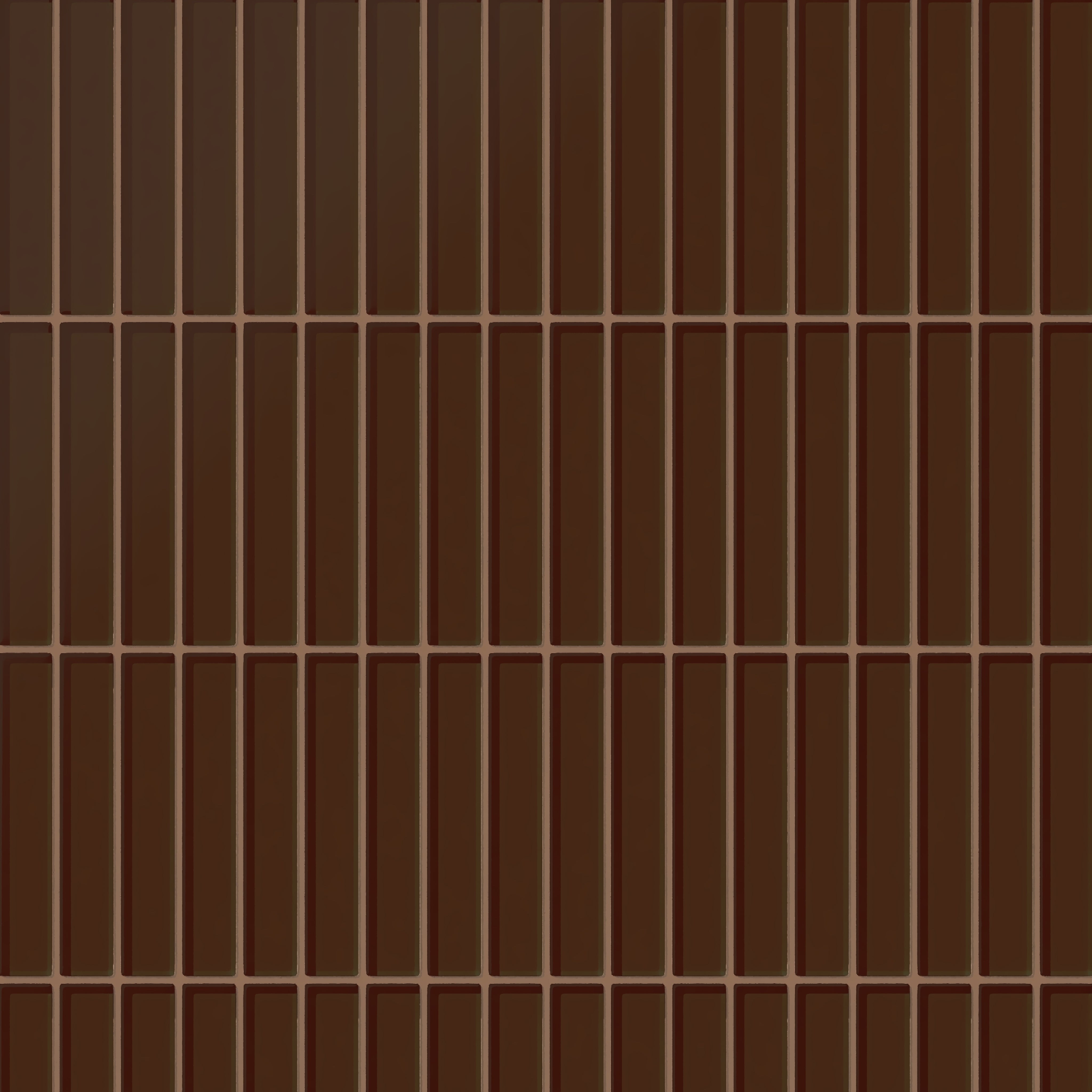 1x6 Straight Set Sheeted Glass Mosaic Tile in Thrasher Matte