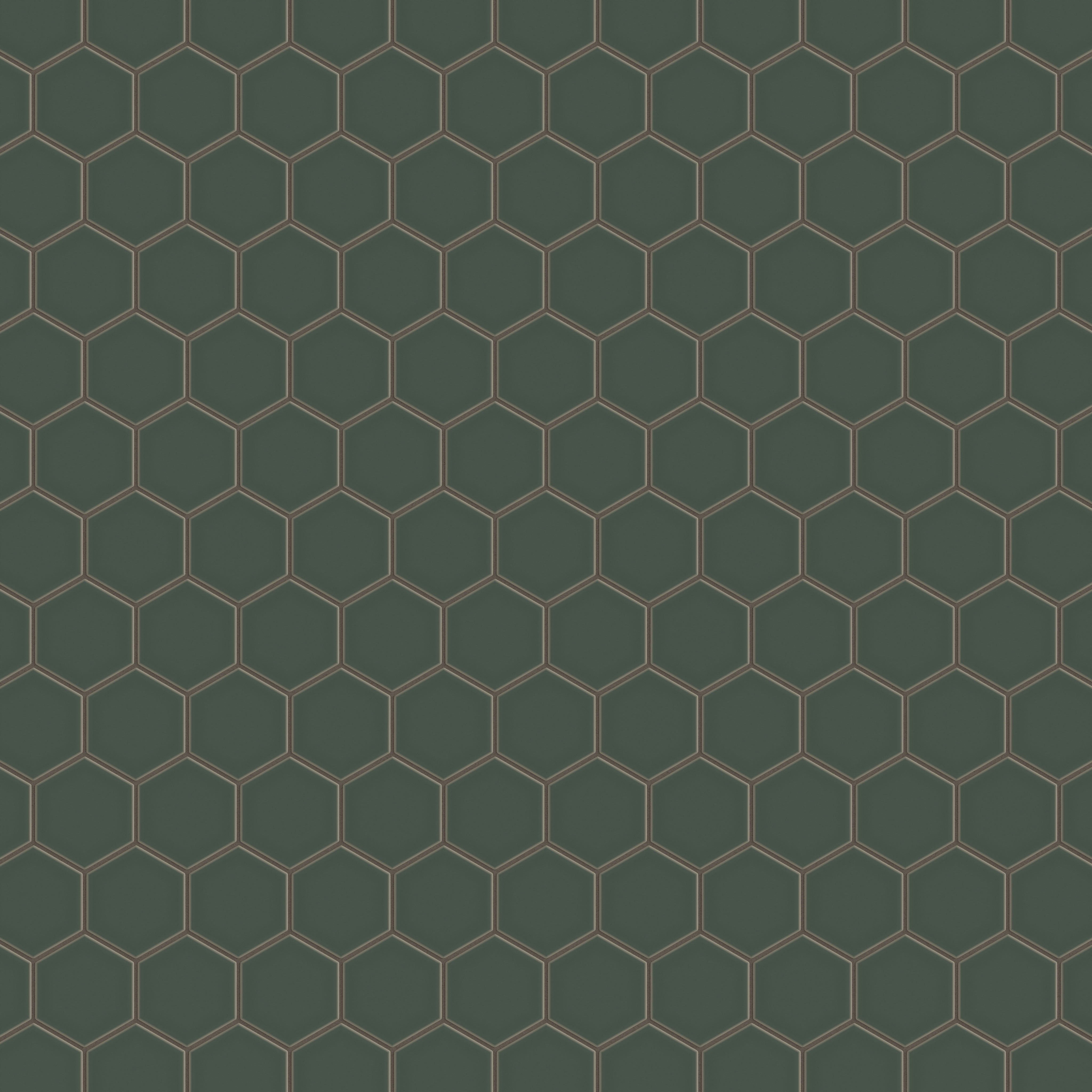 4" Hexagon Original Ceramic Tile in Tempest Matte