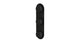 Foundry Three Handle Wall Mount Shower Trim with Barrel Knob Handles in Matte Black
