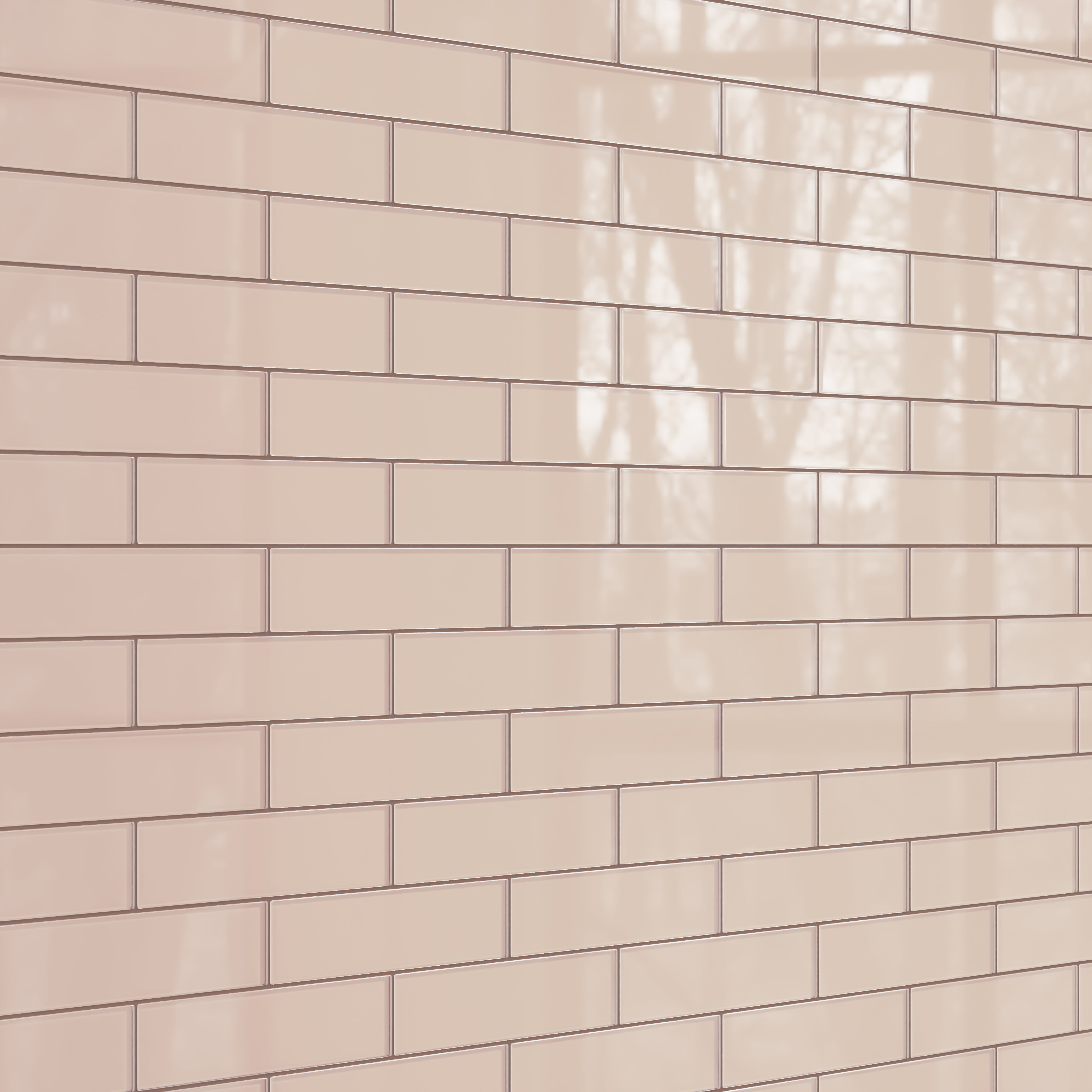 3x12 Glass Tile in Rosy Finch Gloss
