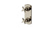 Emerson Two Handle Wall Mount Shower Trim with Classic Cross Handles in Polished Nickel