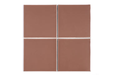 8x8 Original Ceramic Tile in Mauve Gloss