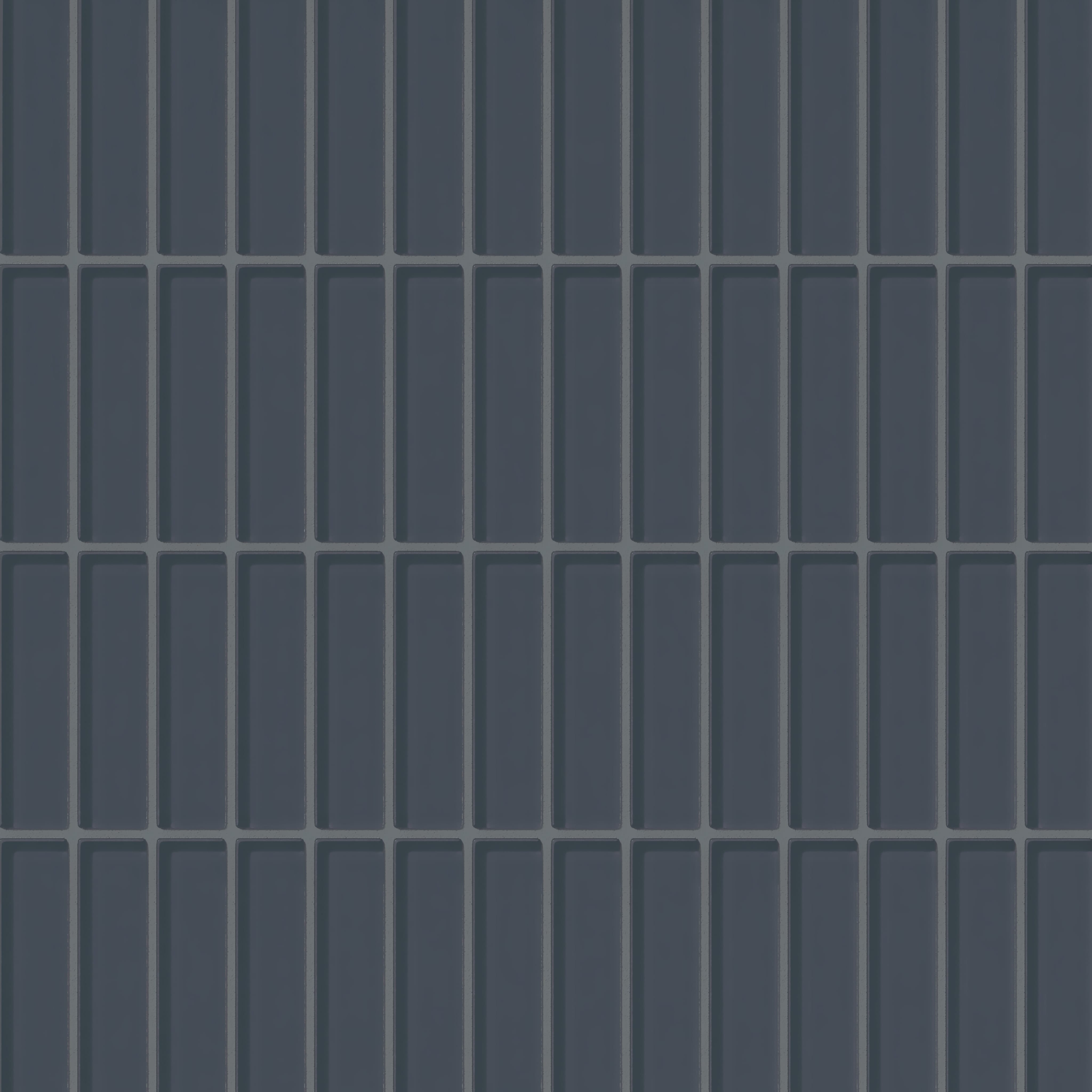 1x4 Straight Set Sheeted Glass Mosaic Tile in Junco Gloss