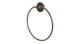 Flatiron Towel Ring in French Nickel