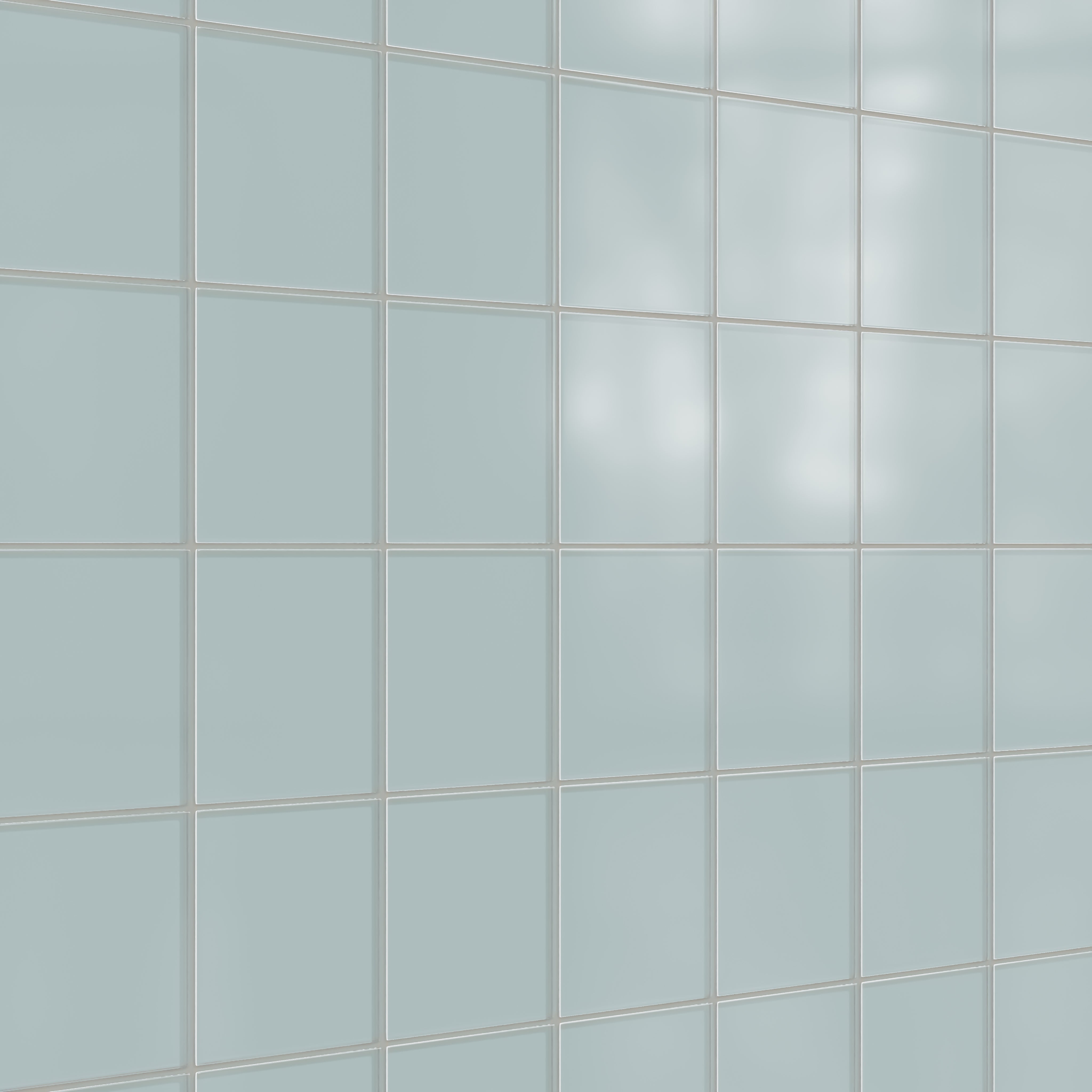 6x6 Glass Tile in Great Blue Heron Matte