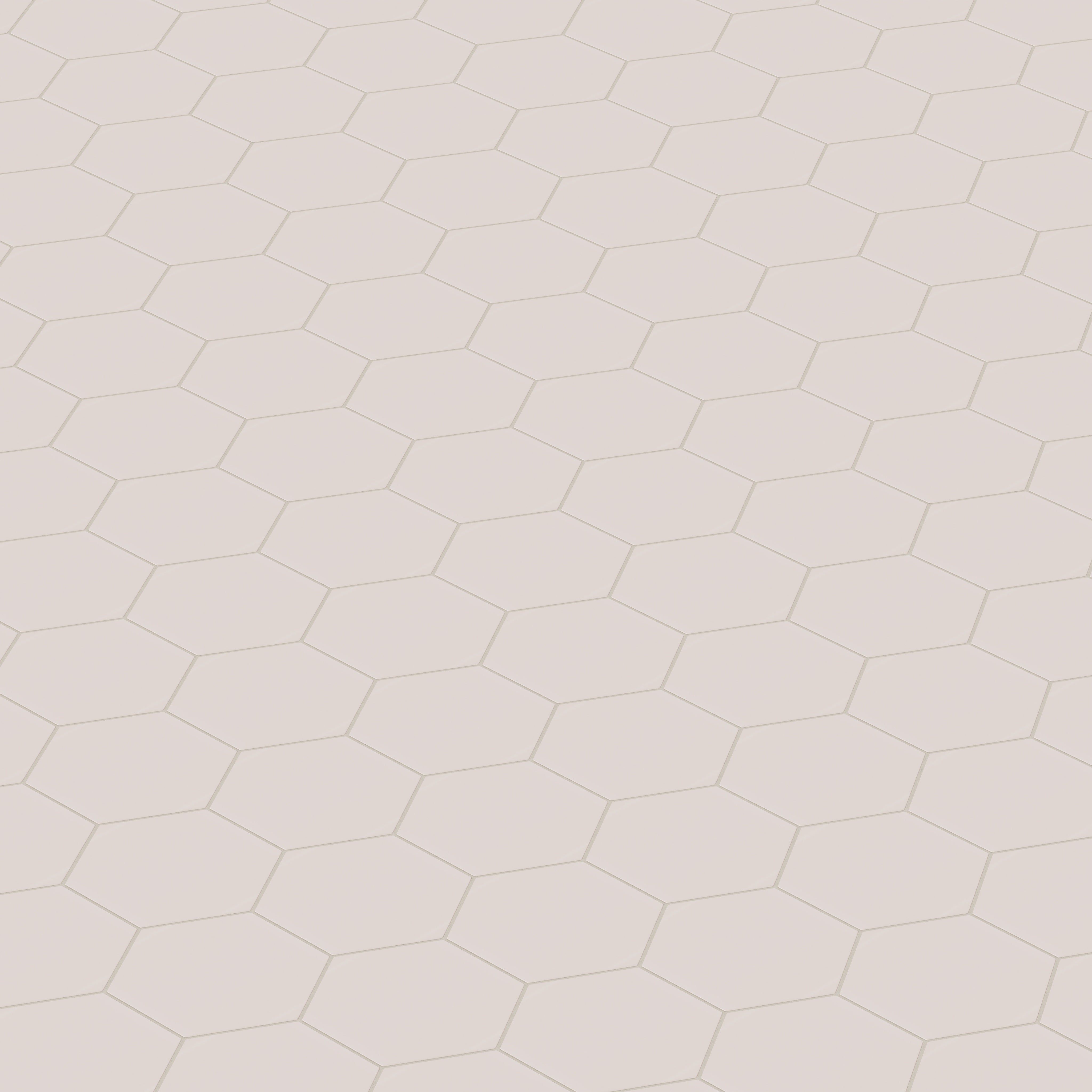 8" Hexagon Natural Press Ceramic Tile in Tyrian Purple Matte