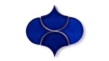 Ogee Drop Original Ceramic Tile in Azul Gloss