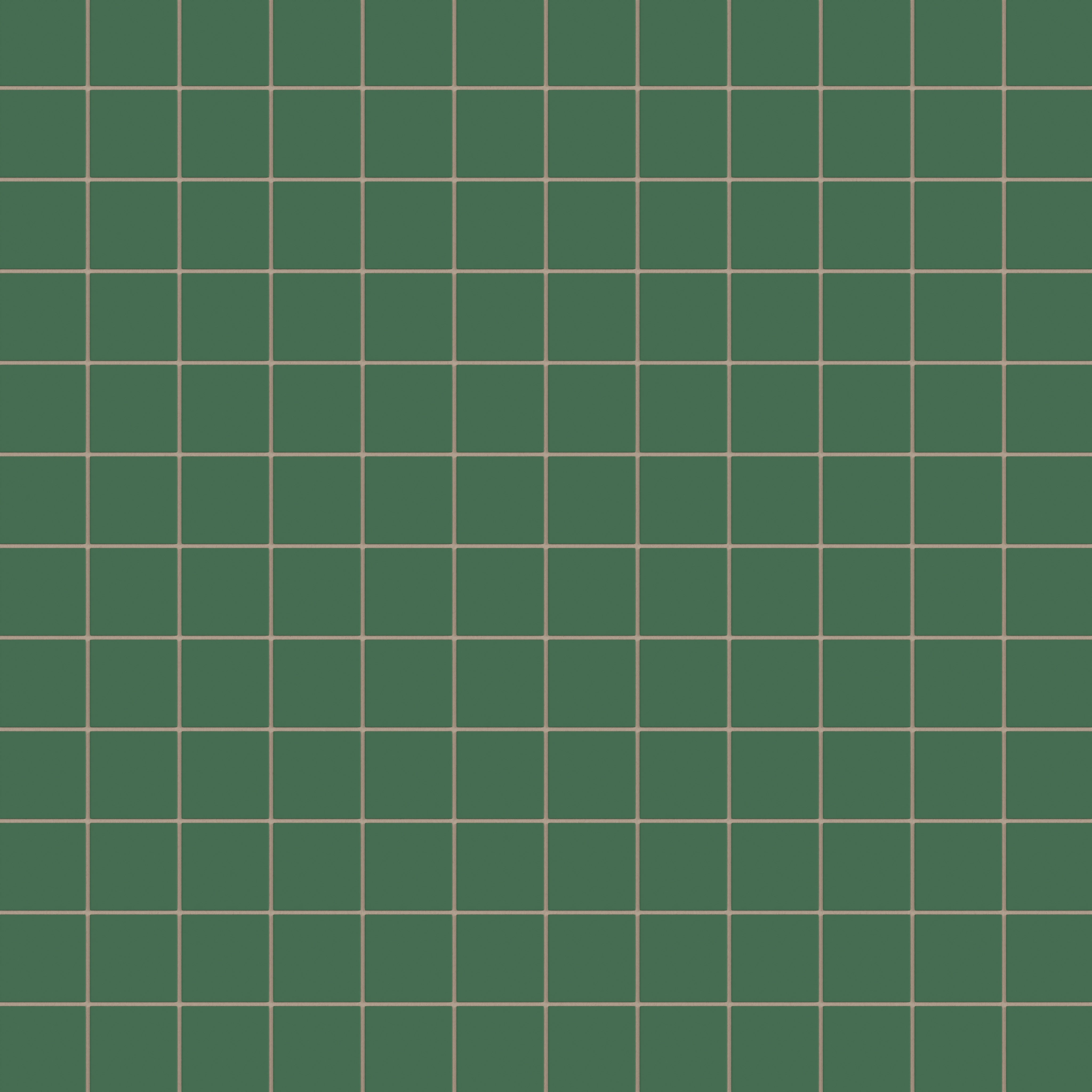 3x3 Straight Set Sheeted Natural Press Ceramic Mosaic Tile in Viridian Matte