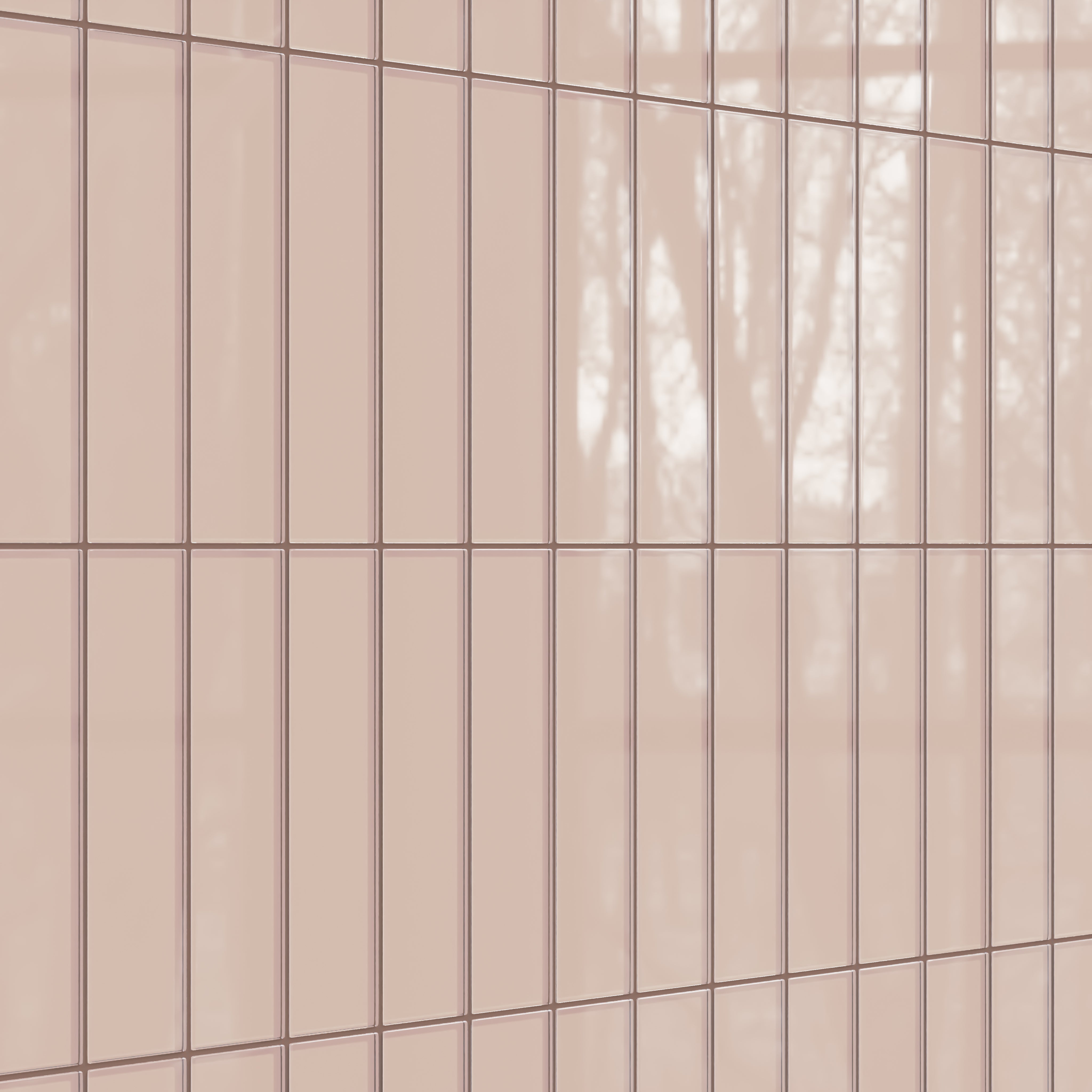 3x12 Glass Tile in Rosy Finch Gloss