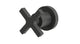 Flatiron One Handle Wall Mount Diverter/Volume Control Shower Trim with Linear Cross Handle in Blackened Nickel